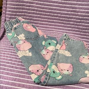 H&M Squich Mallows Multicolor Patchwork Jeans